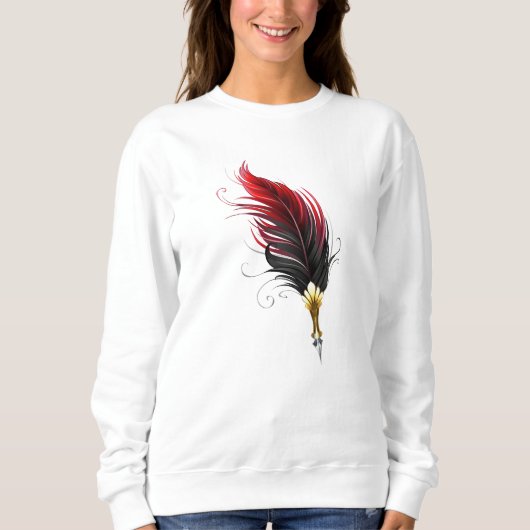 Federnstift mit Goldnippe Sweatshirt (Vorderseite)