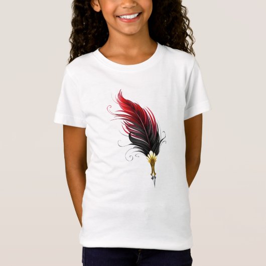 Federnstift mit Goldnippe T-Shirt (Vorderseite)
