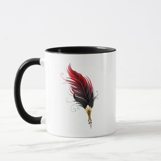 Federnstift mit Goldnippe Tasse (Links)