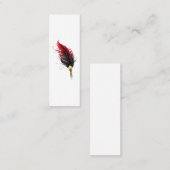 Federnstift mit Goldnippe Telefonnummerkarte (Vorne/Hinten)