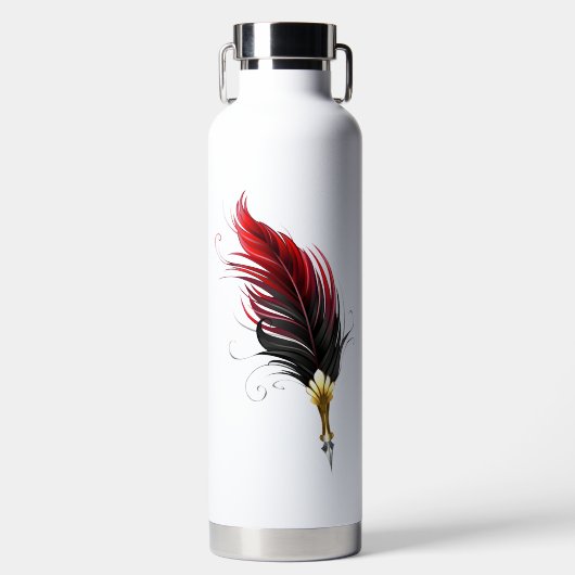 Federnstift mit Goldnippe Trinkflasche (Vorderseite)