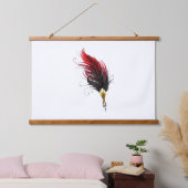 Federnstift mit Goldnippe Wandteppich Mit Holzrahmen (Schlafzimmer)
