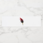Federnstift mit Goldnippe Wasserflaschenetikett (Einzelnes Label)