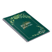 Federpen und Blattrahmen in rauer Farbe Notizblock (Rechte Seite)