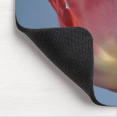 Federpink Tulpe Blume Foto Art Mousepad (Ecke)
