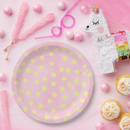 Federpunkte Pappteller (Party)