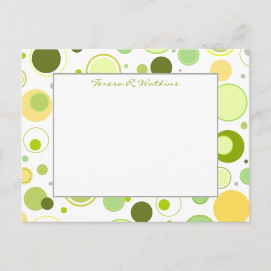 Federpunkte Postkarte (Vorderseite)