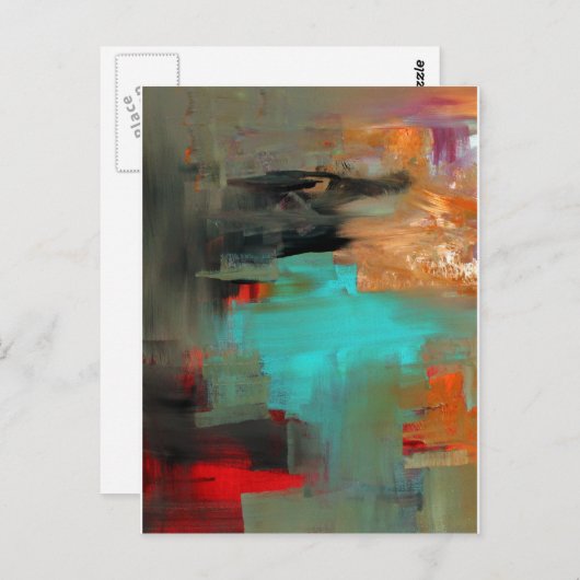 Federreflektion Postkarte (Vorne/Hinten)