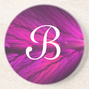 Federreihe-1-Rosa Untersetzer—1 von Getränkeuntersetzer