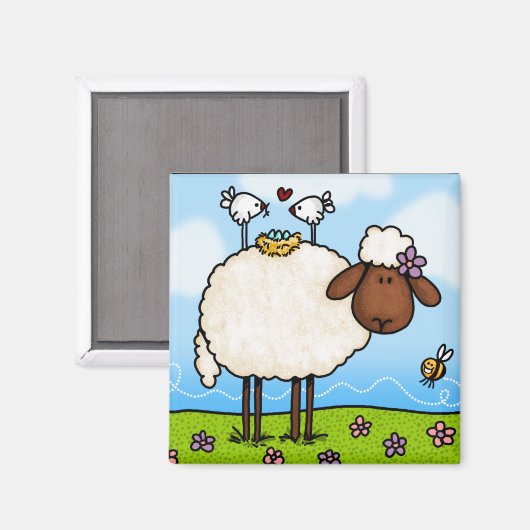 Federschafmagnet Magnet (Vorderseite/Rückseite)