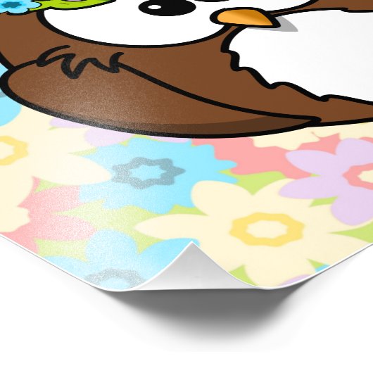 Federschale mit Blume Fotodruck (Ecke)