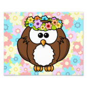 Federschale mit Blume Fotodruck (Vorne)