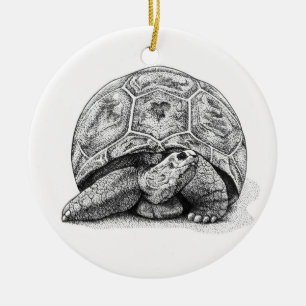 Federschildkröte-Weihnachtsverzierung Keramikornament