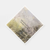 Federseidenmatte Blume Design Serviette (Ecke)