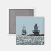 Federspitzenleuchte Magnet (Vorderseite/Rückseite)