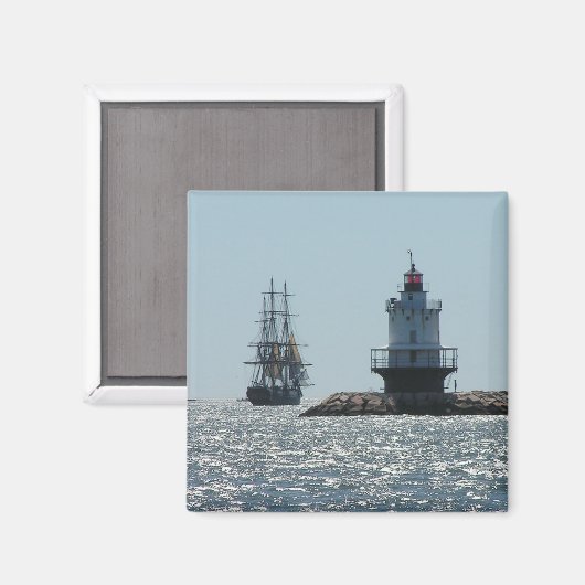 Federspitzenleuchte Magnet (Vorderseite/Rückseite)