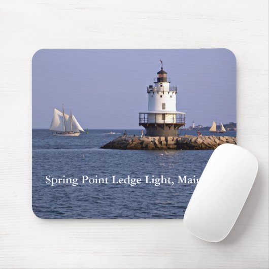 Federspitzenleuchte, Maine Mousepad (Mit Mouse)