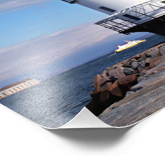 Federspitzenleuchte, Mainstream-Foto Fotodruck (Ecke)