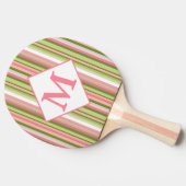 Federstreifen mit Monogramm Tischtennispaddel Tischtennis Schläger (Seitenansicht)