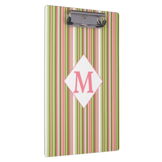 Federstreifen mit Monogramm Zwischenablage Klemmbrett (Rechts)