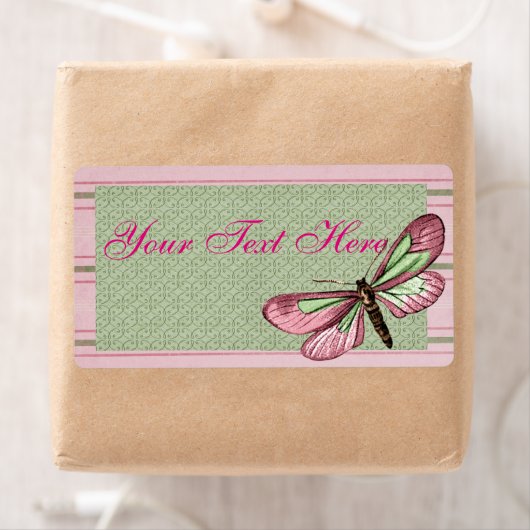 Federstreifen-Schmetterlingslabel (Insitu)