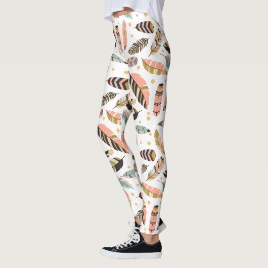 Federtickle-Muster Leggings (Links)