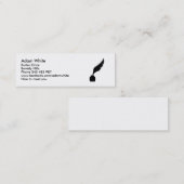 Federtintenverfasser Mini Visitenkarte (Vorne/Hinten)