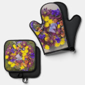 Federung Ofenhandschuh & Topflappen-Set (Vorderseite/Rückseite)