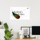 Federvögel. Poster (Heimbüro)