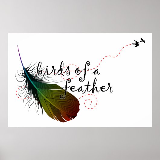 Federvögel. Poster (Vorne)