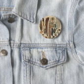 Federvogel-Wildlife-Antike-Federn Button (Beispiel)