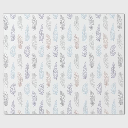 Federwrapping-Papier Geschenkpapier (Flach)