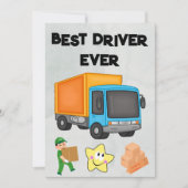 FedEx UPS Amazon Driver Card With Editable Text Dankeskarte (Vorderseite)