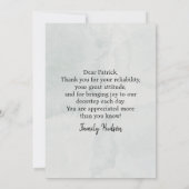 FedEx UPS Amazon Driver Card With Editable Text Dankeskarte (Rückseite)