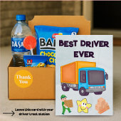 FedEx UPS Amazon Driver Card With Editable Text Dankeskarte