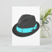 Fedora-Einladung Einladung (Stehend Vorderseite)