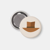 Fedora Magnet (Vorderseite/Rückseite)