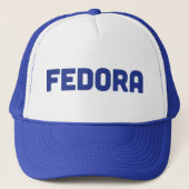 FEDORA-Spaßslogan-Fernlastfahrerhut Truckerkappe (Vorderseite)
