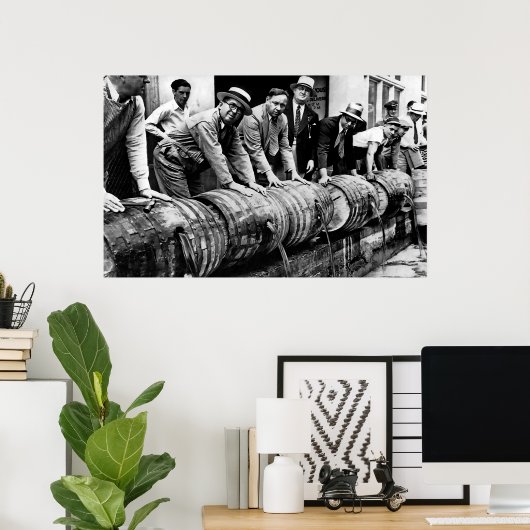 FEDS DUMP PROHIBITION LIQUOR 1920 POSTER (Heimbüro)