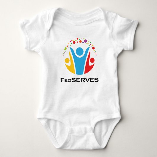 FedSERVES Baby Bodysuit Baby Strampler (Vorderseite)