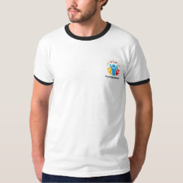 FedSERVES Mens Ringer-T - Shirt mit Logo
