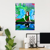 Fee am Teich Poster (Heimbüro)