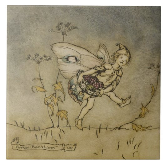 Fee Arthurs Rackham |, Illustration von 'einem Fliese (Vorderseite)