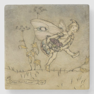 Fee Arthurs Rackham , Illustration von 'einem Steinuntersetzer
