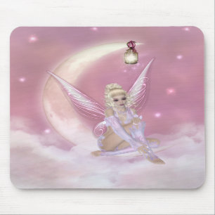 Fee auf dem Mond - Fantasie Mousepad