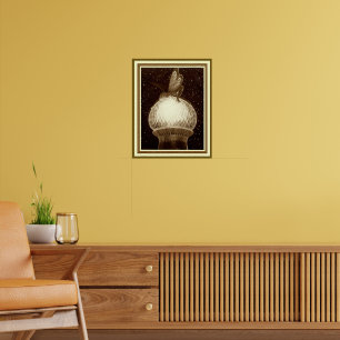 "Fee auf der Kuppel" von Fidus 40 x 50 cm Poster