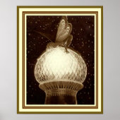 "Fee auf der Kuppel" von Fidus 40 x 50 cm Poster (Vorne)