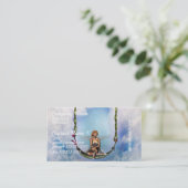 Fee auf ein Schwingen-Visitenkarten Visitenkarte (Stehend Vorderseite)