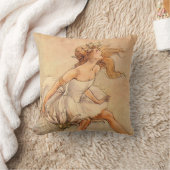 Fee auf einem Daisy - Kissen (Decke)