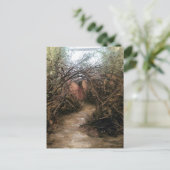 Fee auf einem Waldweg Postkarte (Stehend Vorderseite)
